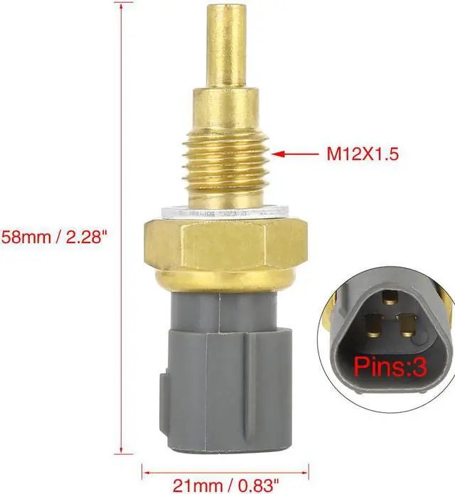 Alt view image 2 of 6 - KLK1-18-840 Engine Coolant Temperature Switch for 2000-2005 Toyota Echo