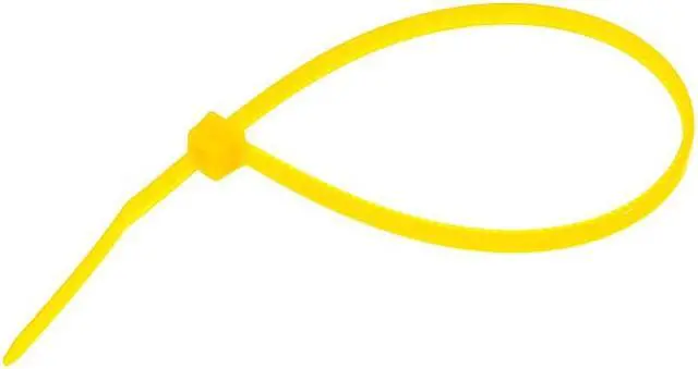 Alt view image 3 of 3 - Cable Zip Ties 150mmx2.5mm Self-Locking Nylon Tie Wraps Yellow 100pcs