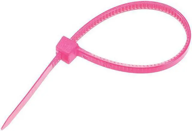 Alt view image 3 of 3 - Cable Zip Ties 100mmx2.5mm Self-Locking Nylon Tie Wraps Pink 100pcs