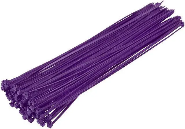 Main image of Cable Zip Ties 200mmx2.5mm Self-Locking Nylon Tie Wraps Purple 200pcs