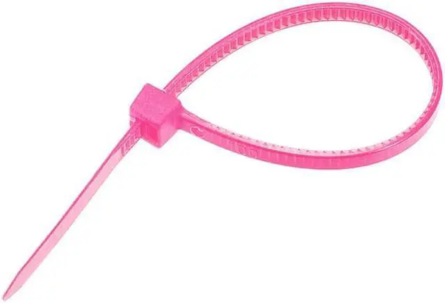 Alt view image 3 of 3 - Cable Zip Ties 100mmx2.5mm Self-Locking Nylon Tie Wraps Pink 300pcs