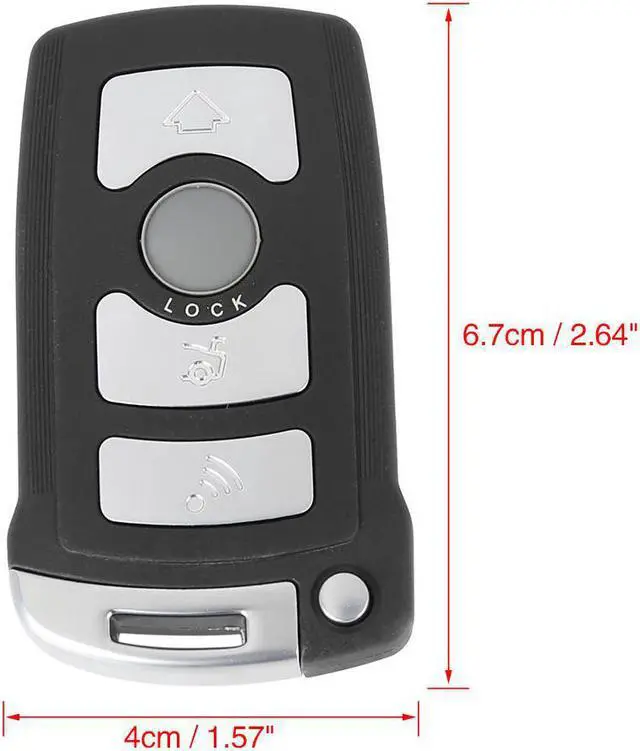 Alt view image 2 of 7 - Replacement Keyless Entry Remote Car Key Fob 315Mhz LX 8766 S for BMW 740Li 750Li 760Li