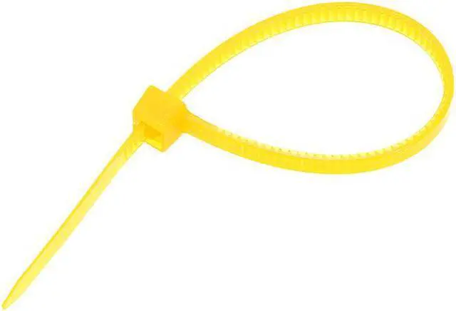 Alt view image 3 of 3 - Cable Zip Ties 100mmx1.8mm Self-Locking Nylon Tie Wraps Yellow 300pcs
