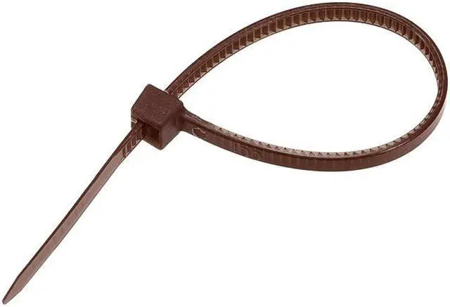 Alt view image 3 of 3 - Cable Zip Ties 100mmx2.5mm Self-Locking Nylon Tie Wraps Brown 300pcs