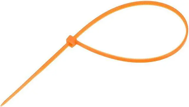Alt view image 3 of 3 - Cable Zip Ties 200mmx2.5mm Self-Locking Nylon Tie Wraps Orange 200pcs