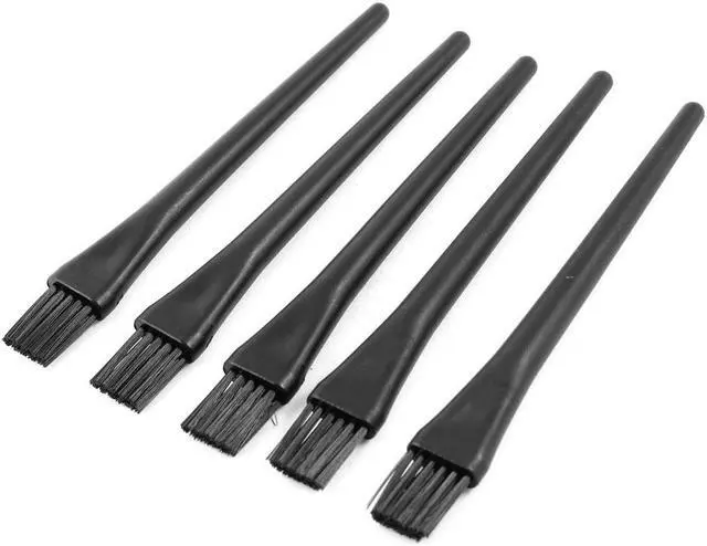 Main image of Unique Bargains Black Anti Static ESD Camera Lens PCB Motherboards Cleaner Brush 5.5" Long 5 Pcs