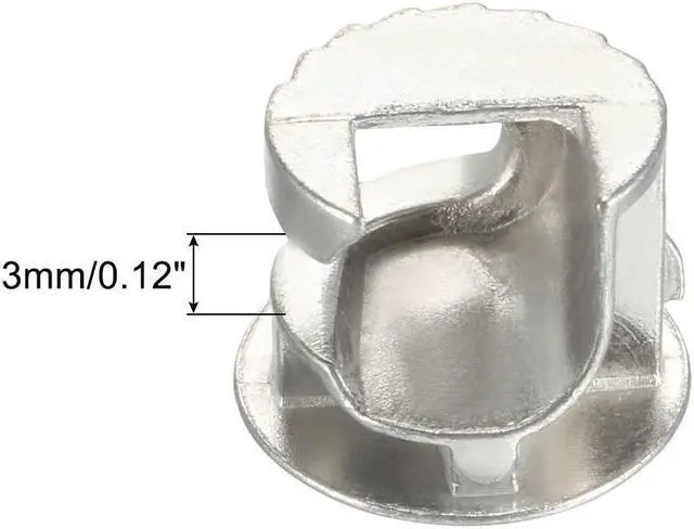Alt view image 3 of 6 - 20 Pcs Furniture Connecter Cam Lock Fittings 13mm x 11mm for Cabinet Drawer Dresser and Wardrobe Furniture Panel Connecting