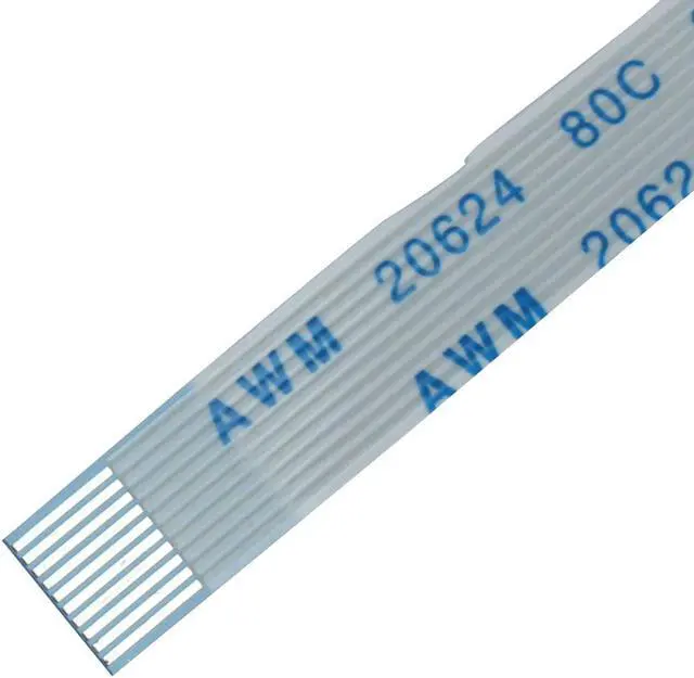 Alt view image 3 of 3 - Unique Bargains 10Pcs 0.5mm Pitch 10 Pin AWM 20624 80C 60V VW-1 Flexible Flat Cable FFC 200mm