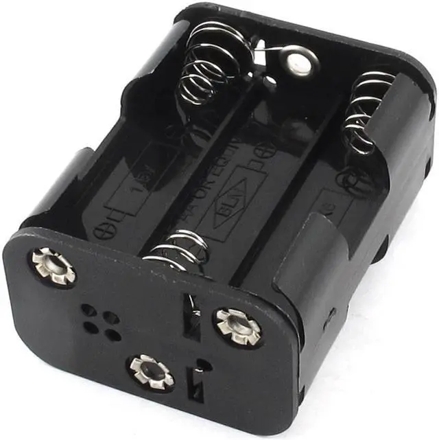 Alt view image 2 of 2 - Double Side Spring Loaded 6 x 1.5V AA Battery Holder Storage Case Box