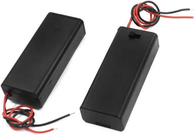 Main image of 2 PCS ON/OFF Switch 2 x 1.5V AAA Battery Holder Case Containers Box