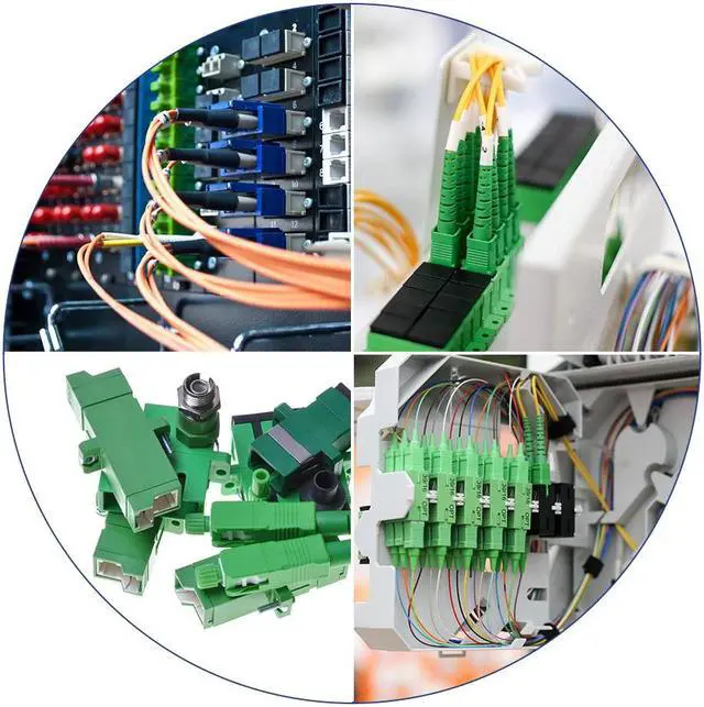 Alt view image 4 of 4 - LC to LC Fiber Coupler Flange Type Fiber Optical Adapter Connector for Server Rack, Patch Panel Singlemode/Multimode 10Pcs