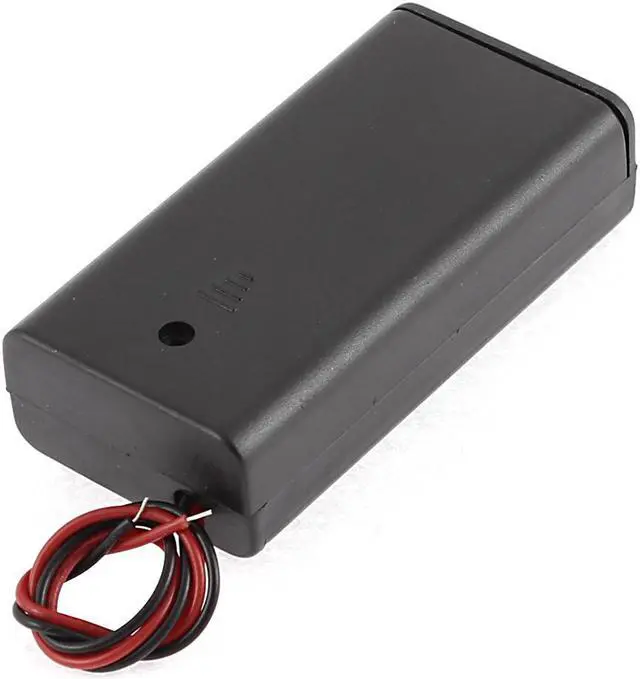 Alt view image 3 of 3 - Dual Wire Leads ON/OFF Switch 2 x 1.5V AA Battery Holder Case Box