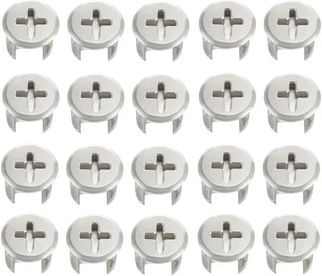 Main image of 20 Pcs Furniture Connecter Cam Lock Fittings 13mm x 11mm for Cabinet Drawer Dresser and Wardrobe Furniture Panel Connecting