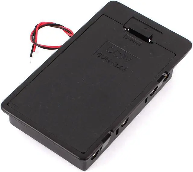 Alt view image 2 of 4 - Plastic In Series 6 x AA 1.5V Battery Holder Storage Case w Cover