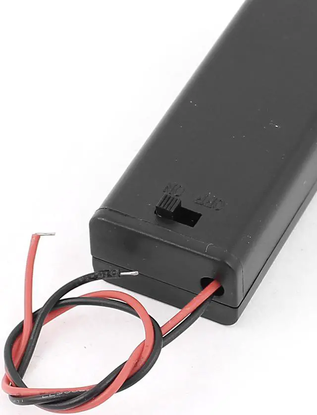 Alt view image 2 of 2 - Batteries Holder Case Box w Switch w Cover for 2 x 1.5V AAA Battery