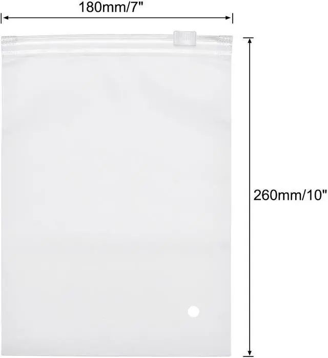 Alt view image 4 of 7 - Poly Bag 10-inch X 7-inch 3 Mil Clear Plastic Resealable Seal per 50pcs