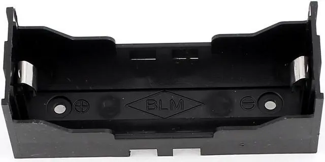 Alt view image 2 of 2 - Plastic Single 26650 Battery Holder Case Storage Box 9Pcs Black