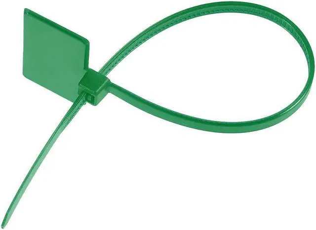Alt view image 3 of 3 - Cable Zip Ties 6 Inch Label Tag Mark Self-Locking Nylon Wire Strap Green 80pcs