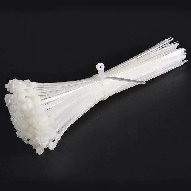 Alt view image 3 of 4 - Mount Head Cable Zip Ties 10 Inch Screw Hole Nylon Wire Strap White 50pcs