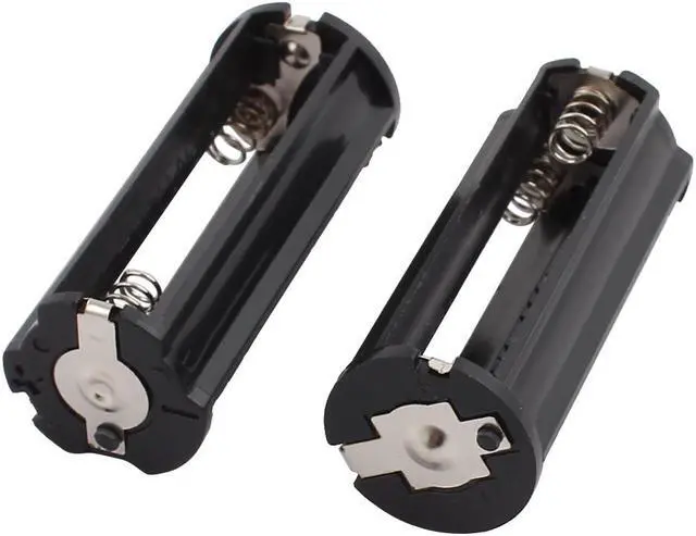 Main image of 2Pcs Black Battery Holder for 3 x 1.5V AAA Batteries Flashlight Torch