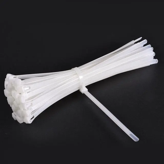 Alt view image 3 of 3 - Reusable Cable Zip Ties 12 Inch Releasable Nylon Wire Slipknot Strap White 20pcs