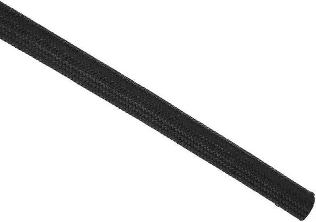 Main image of Insulation Braid Sleeve, 16.4Ft-6mm High TEMP Silicone Fiberglass Sleeve Black