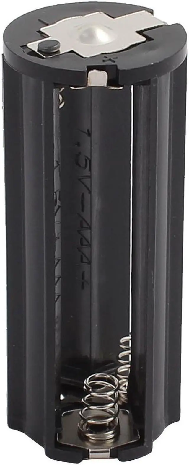 Alt view image 2 of 2 - 2Pcs Black Battery Holder for 3 x 1.5V AAA Batteries Flashlight Torch
