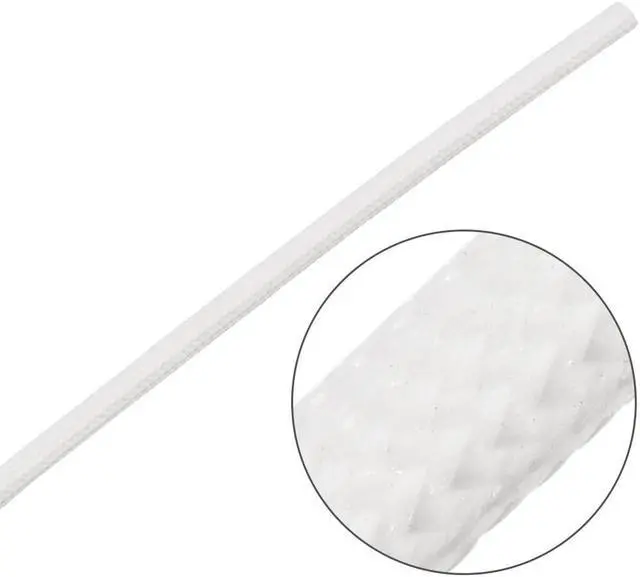 Alt view image 4 of 4 - Insulation Braid Sleeve, 29.5Ft-1.5mm Silicone Fiberglass Sleeve White