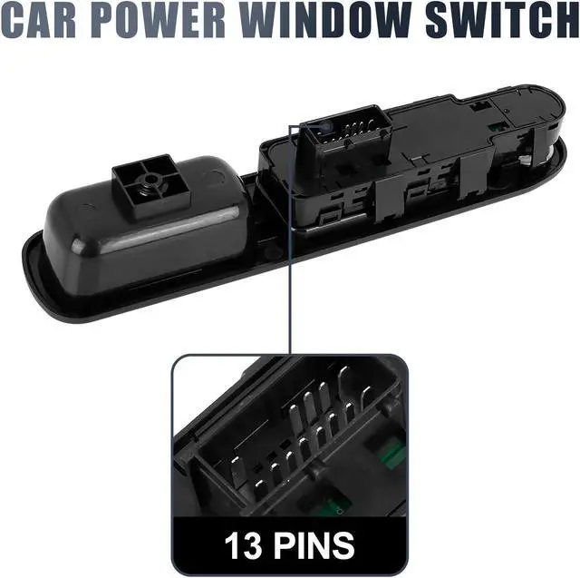 Alt view image 4 of 6 - 6554.QC Car Master Power Window Control Switch for 2009-2013 Peugeot 207