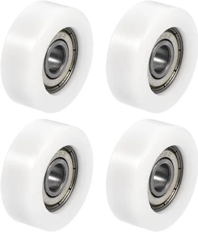 Alt view image 5 of 7 - 608ZZ Ball Bearing Guide Pulley Roller Round Wheel 8x32x12mm Double Metal Shielded (GCr15) Chrome Steel Bearings 4pcs