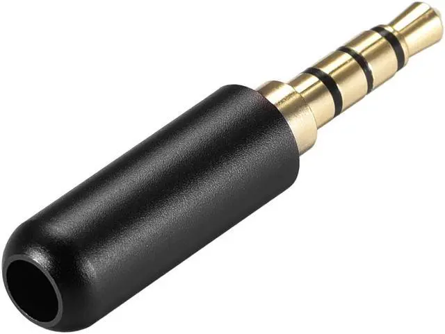 Alt view image 3 of 3 - Headphone Plug Jack Stereo 3.5mm Male Audio Cable Repair DIY Earphone Headset Soldering Replacement Tool Copper Black 2pcs