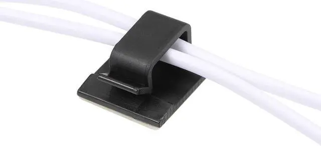 Alt view image 3 of 4 - Adhesive Cable Wire Clips Cable Organizer Holder for Car Office Home 21x19x12mm Black 40pcs
