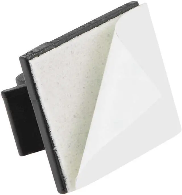 Alt view image 4 of 4 - Adhesive Cable Wire Clips Cable Organizer Holder for Car Office Home 21x19x12mm Black 40pcs