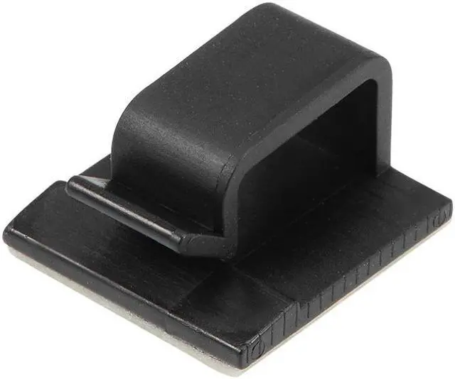 Main image of Adhesive Cable Wire Clips Cable Organizer Holder for Car Office Home 21x19x12mm Black 40pcs