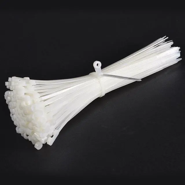 Alt view image 3 of 4 - Mount Head Cable Zip Ties 10 Inch Screw Hole Nylon Wire Strap White 120pcs