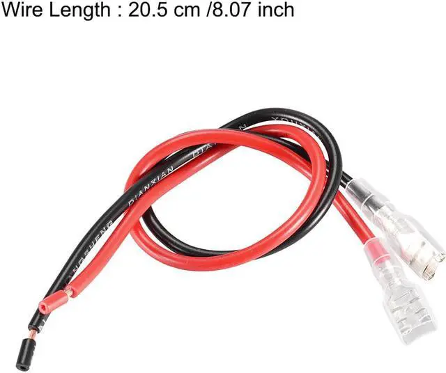 Alt view image 5 of 5 - C8 Panel Mount Plug Adapter AC 250V 10A 2 Pins IEC Inlet Module Plug Power Connector Socket Straight with 2 Wire 2pcs