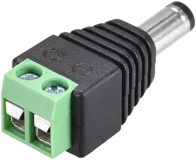 Alt view image 3 of 3 - 5Pcs 5.5x2.5mm DC Power Jack Plug Adapter Connector for LED Strip CCTV Camera Cable Wire Ends