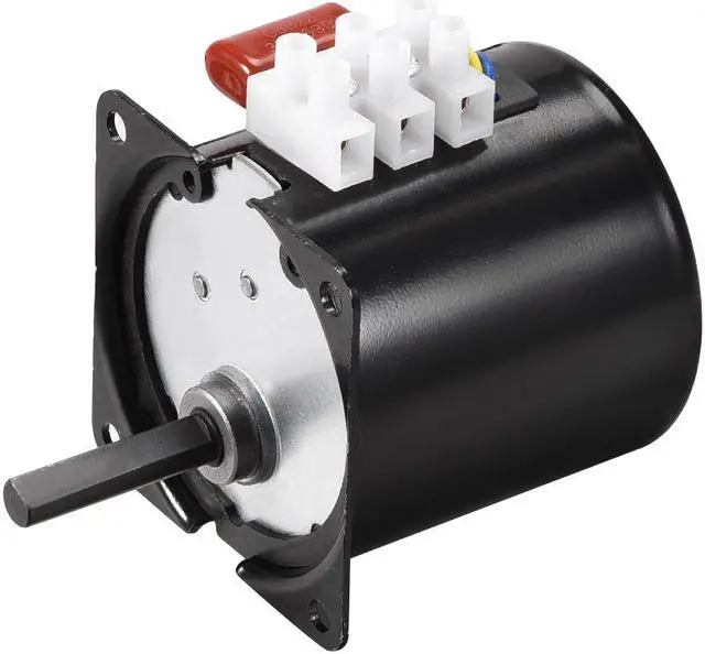 Main image of AC 110V Electric Synchronous Motor Metal Gear Turntable CW/CCW 30RPM 50-60HZ 14W 7mm Dia Eccentric Shaft