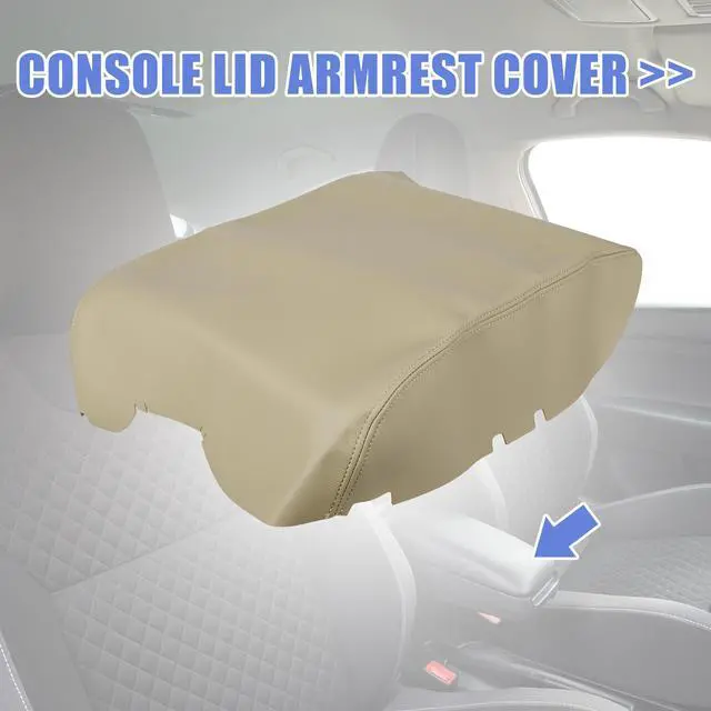 Alt view image 2 of 7 - Car Center Console Lid Armrest Cover Beige for Ford F150 2009-2014