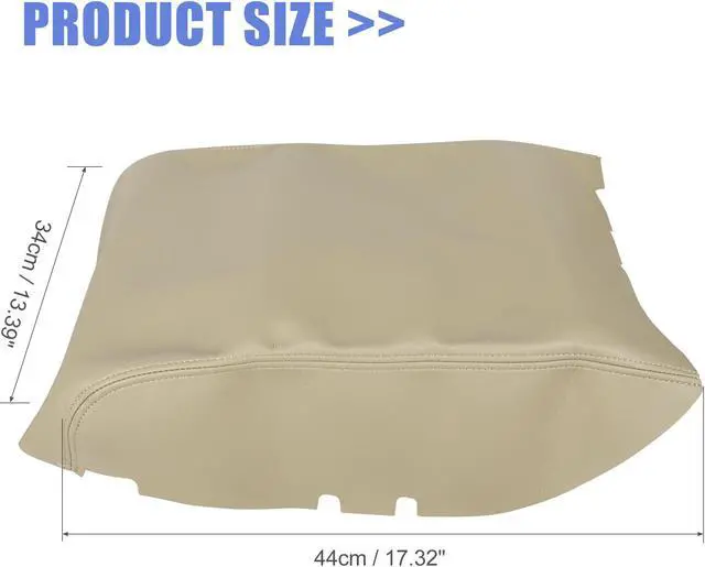 Alt view image 4 of 7 - Car Center Console Lid Armrest Cover Beige for Ford F150 2009-2014