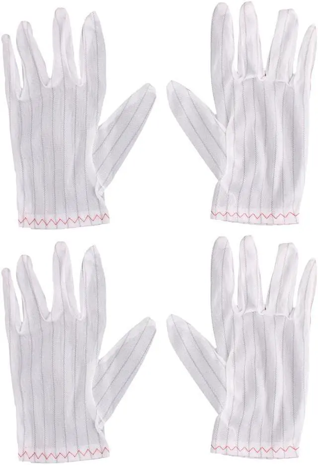 Main image of 2 Pairs Electronic Working Protective Nonslip Anti-static Gloves Protector