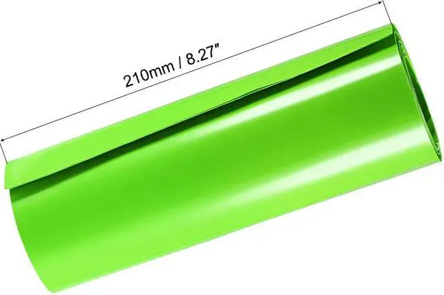 Alt view image 2 of 4 - Battery Wrap, 210mm Flat Width 133mm Dia 1m Heat Shrink Tube Wraps for Big Battery Pack Green