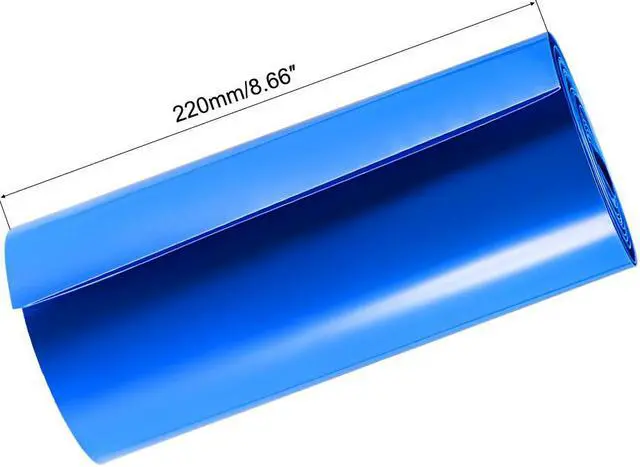 Alt view image 2 of 4 - Battery Wrap, 220mm Flat Width 140mm Dia 3 Meters Heat Shrink Tube Wraps for Big Battery Pack Blue