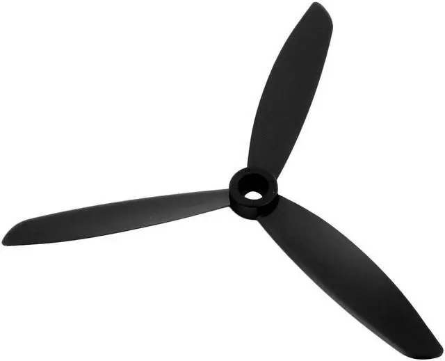 Alt view image 2 of 5 - 3Pcs 6x4.5 Inches 3-Vane Electric RC Airplane CCW Propeller Black w Hole Adapter