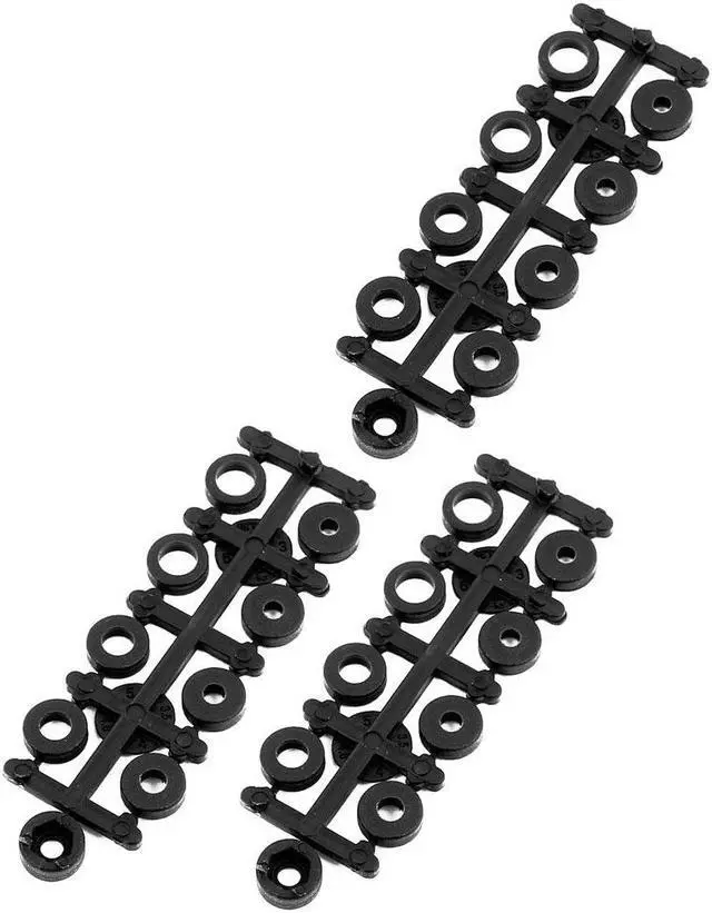 Alt view image 4 of 5 - 3Pcs 6x4.5 Inches 3-Vane Electric RC Airplane CCW Propeller Black w Hole Adapter