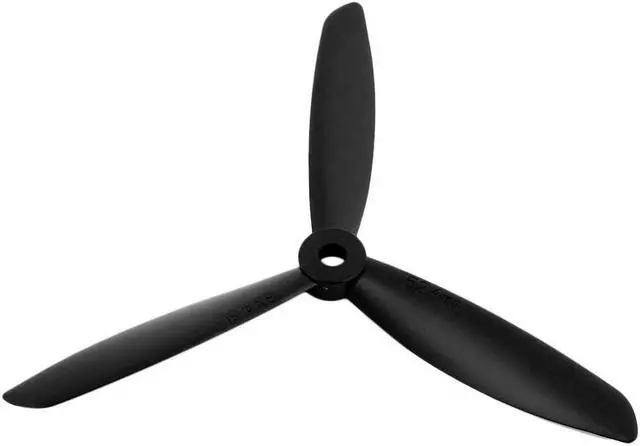 Alt view image 5 of 5 - 3Pcs 6x4.5 Inches 3-Vane Electric RC Airplane CCW Propeller Black w Hole Adapter