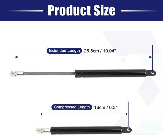 Alt view image 3 of 7 - Car Hood Lift Support Strut Rod Gas Spring 51231906286 for 1992-1993 BMW 325i