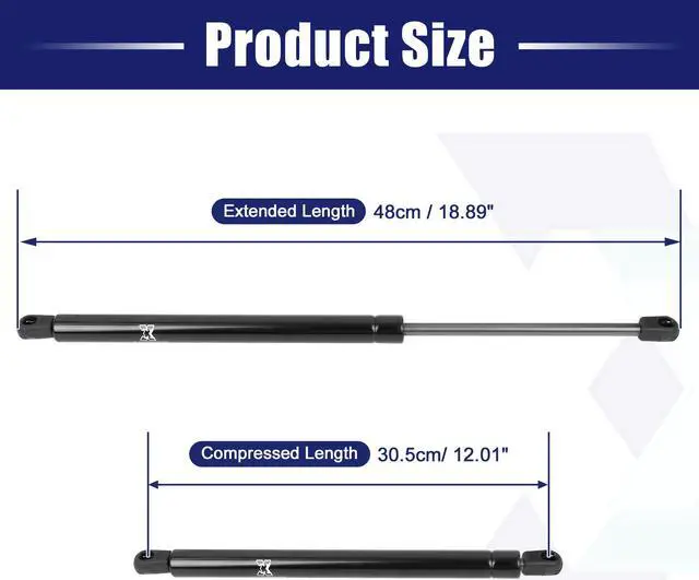 Alt view image 3 of 7 - 4Pcs 15 inch 200N/45LB Yellow Universal Lift Supports Struts Shocks Gas Spring for Car Boat RV