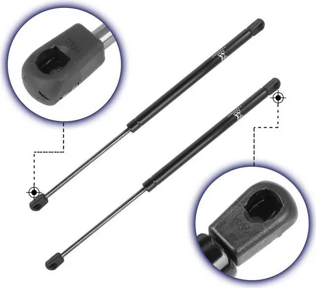 Alt view image 3 of 6 - 2pcs Rear Hood Lift Supports Struts Shocks Gas Spring for Kia Soul 2010-2013