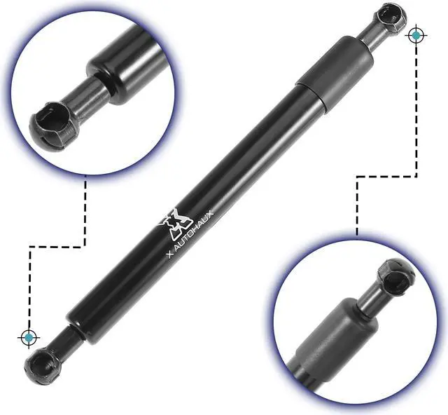 Alt view image 3 of 7 - Car Tailgate Lift Support Rear Gate Gas Struts Spring Black Set for Dodge for Ram 1500 2500 3500 2009-2018